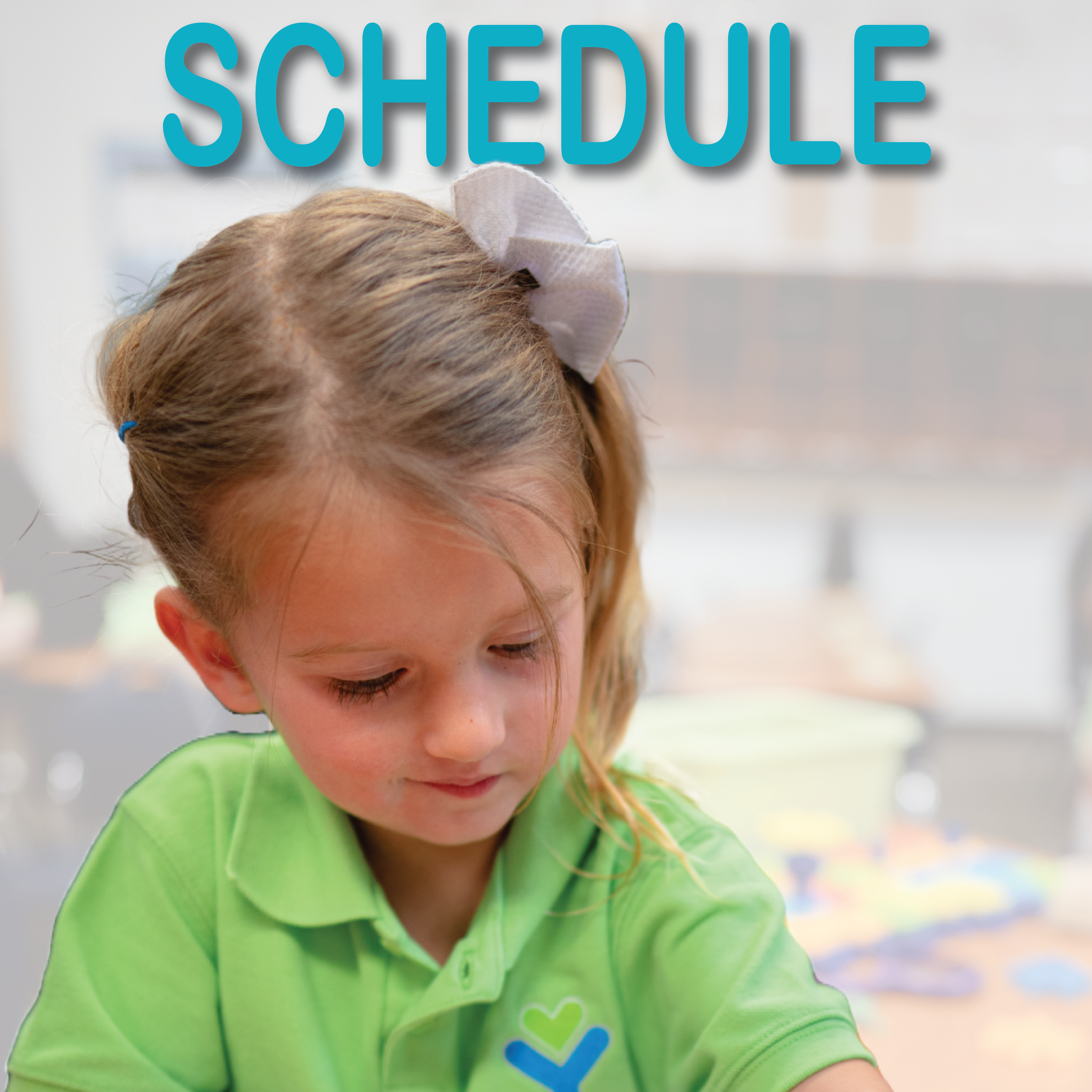 Sample daily schedule at young hearts preschool